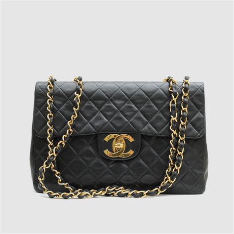 chanel big black purse